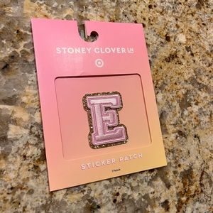 Stoney Clover Lane individual patch sticker letter E